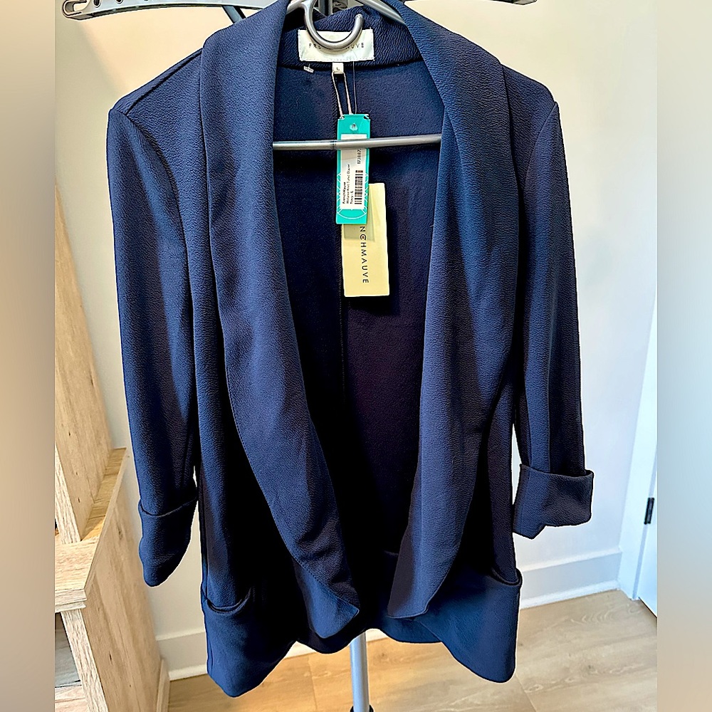 French Mauve Melanie Knit Blazer